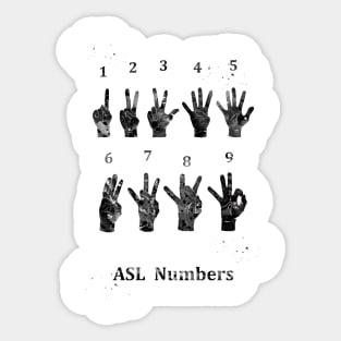 ASL sign Sticker